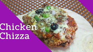 Chicken ChizzaHow To Make kFC Style Chicken Chizza in urduhindichicken crust chizza [upl. by Balkin]