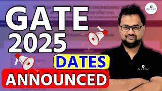 GATE 2025  IIT Roorkee  GATE 2025 Official Update  GATE 2025 Exam Schedule Released [upl. by Marilla]