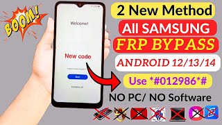 All Samsung 2024 FRP Bypass Code  Android 1213  Remove Google Account  No TalkBack  No Adb Fail [upl. by Auberta179]