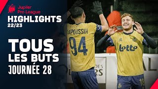 TOUS LES BUTS 🔥🔥 Jupiler Pro League Highlights GD28 [upl. by Sicard]