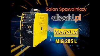 ALLWELD  spawarka MAGNUM MIG 205 L migomat do lutospawania [upl. by Goodman358]