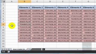 Excel 2007  Raccourci clavier CTRL  SHIFT [upl. by Dibb]