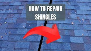 How to FIX Roof Shingles diy howto roofing [upl. by Zurn883]