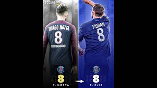 PSG SHIRT NUMBERS THEN VS NOW🇫🇷💫 [upl. by Neehcas]