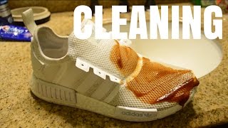 How to Clean Adidas Triple White Nmd R1 [upl. by Scoles]