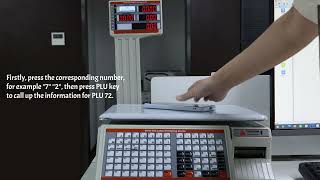 How to print plu with number over 71 Bonvoisin label printing scale [upl. by Winstonn]