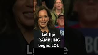 Kamala Harris Melts Down After Teleprompter Shuts Off funny trump americanpolitician aura duet [upl. by Ogirdor]