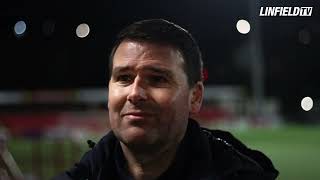 REACTION  David Healy  Larne 0  1 Linfield [upl. by Julienne]