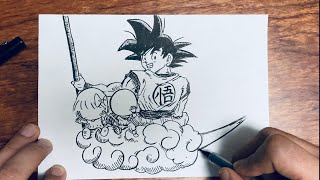 【ドラゴンボール・悟空】パラデル漫画家が描いてみた [upl. by Boser710]