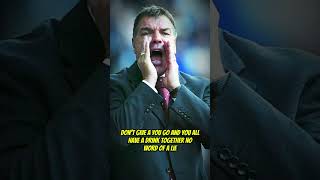 Big Sam big night out at Blackburn 😂 football footballshorts bigsam premierleague [upl. by Melissa]