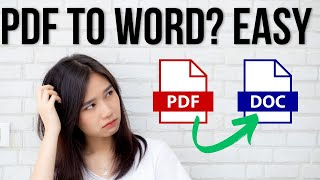 How to Convert PDF to Word Full Editable amp Accurate Formatting [upl. by Ninel756]