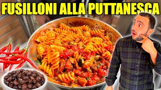 COME FARE LA PASTA ALLA PUTTANESCA DI CHEF RUBEN 🫒🌶️ [upl. by Enirual]