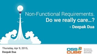 NonFunctional Requirements Do we really care… [upl. by Utica]