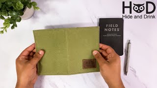 Discover Hide amp Drinks Waxed Canvas Notebook Cover for Field Notes  The Stockyard Exchange [upl. by Hesoj867]