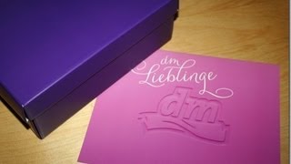 Unboxing DM Lieblinge Box August 2012 und DM Boxen Abo Geblubber [upl. by Storfer]