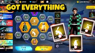 New Demon Slayer Ring Event Is Finally Here😍 I Got All Items In 1700💎 Free Fire New Event Today [upl. by Hett]