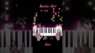 Aqua  Barbie Girl Piano Cover BarbieGirl Aqua PianellaPianoShorts [upl. by Schriever647]