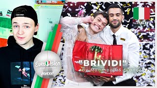 I react to quotBrividiquot final serata performance by Mahmood amp Blanco  ITALY  Eurovision 2022 [upl. by Afinom556]