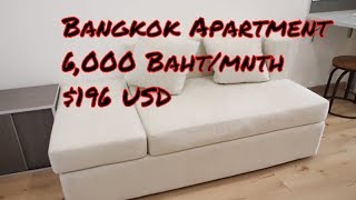 My New Apartment in Bangkok Thailand  Apartment Tour  6000 Baht per MONTH [upl. by Ullman583]