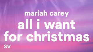 Mariah Carey  All I Want for Christmas Is You Lyrics [upl. by Ettenahc]