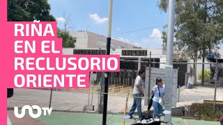 Videos movilización policiaca por riña entre reos en el Reclusorio Oriente en CDMX [upl. by Yearwood722]