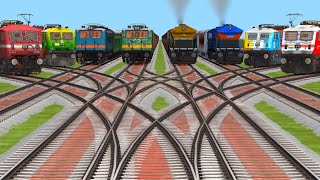 Indian trains to locomotive village track locomotive ground engine simulator running super fast [upl. by Trixy]