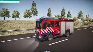 Animatie hulpdiensten te werk in de tunnel [upl. by Ennoid]