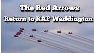 Homecoming The Red Arrows Return to RAF Waddington on 24 Sept 24 [upl. by Lirbij770]