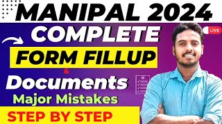 Manipal University Application Form 2024 Out🔥  Step by Step Form Fillup  Manipal form fill up 2024 [upl. by Nysilla]