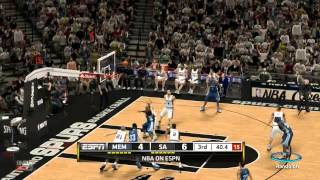 Memphis Grizzlies vs San Antonio Spurs 8993  Western Conference Finals  05212013  NBA 2k13 [upl. by Etnahs]