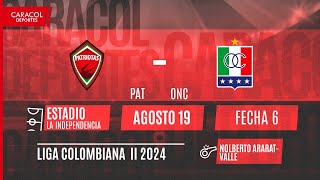 🔴 EN VIVO  Patriotas vs Once Caldas  Liga Colombiana por el Fenómeno del Fútbol  Caracol [upl. by Hanahsuar]