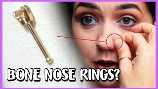 How to Put In a Bone Nose Ring [upl. by Naoh]