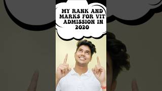 My VIT Rank in 2020  vit vellore campus  shorts viral vit [upl. by Yerkovich451]