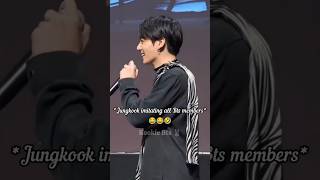 Jungkook imitating all Bts members so funny 🤣KookieBtsst2xx bts jungkook shortsfeed shorts [upl. by Eboh]