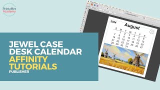 Jewel Case Calendar Layout  Affinity Publisher Tutorial [upl. by Jyoti]