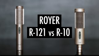 Royer Labs R121 amp R10 Ribbon Mic Comparison  Electric Guitar [upl. by Naujed]