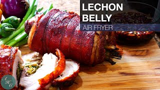 Air Fryer Recipe  How to make Lechon Belly Roasted Pork Belly [upl. by Ozan]