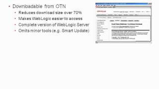 WebLogic Server 11gR1 PS3 1034 New Features Overview [upl. by Anina430]