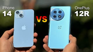 iPhone 14 vs OnePlus 12R Camera Test 🔥  Surprising Results HINDI [upl. by Attenrad]