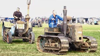 Antique Single Cylinder Tractor Parade at the 2024 Wheat and Wheels Rally [upl. by Emily71]