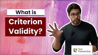 What is Criterion Validity [upl. by Oicirtap472]