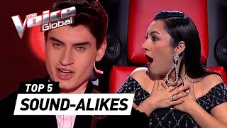 MINDBLOWING SOUNDALIKES in The Voice [upl. by Horace]