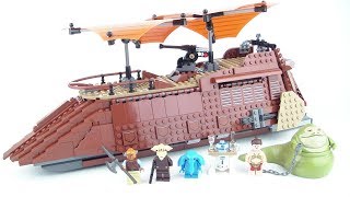 LEGO Star Wars Jabbas Sail Barge 75020 Review From 2013 [upl. by Eivi432]