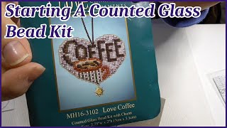 Starting A Counted Glass Bead Cross Stitch Kit crossstitch [upl. by Tound]