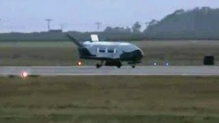 Secret X37B spacecraft lands in California [upl. by Eanrahs610]