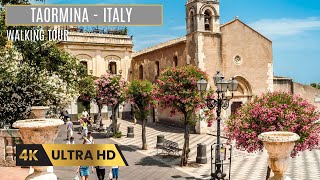 TAORMINA ITALY  4K WALKING TOUR  TRAVEL 2023 [upl. by Largent584]