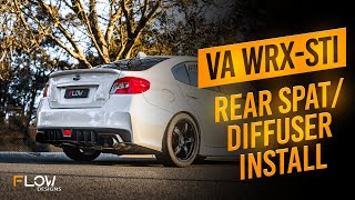 How to Install our Rear Diffuser on the VA WRX  Flow Designs [upl. by Alahsal203]