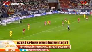 Azeri sipikerden Türkiyenin futbol zaferi [upl. by Suoiradal]