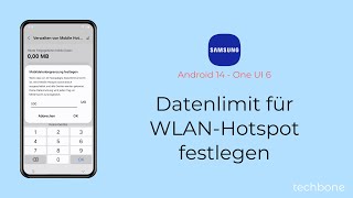 Datenlimit für WLANHotspot festlegen  Samsung Android 14  One UI 6 [upl. by Arze]