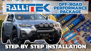 Crosstrek Full Suspension Kit  Step by Step Install rallitekofficial and bilsteinUS [upl. by Naillimixam]